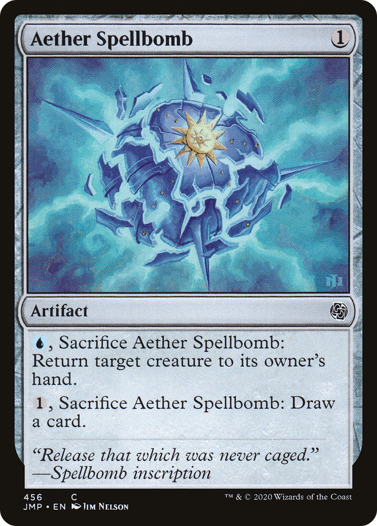 Aether Spellbomb (JMP-456) - Jumpstart - Premium MTG Single from Wizards of the Coast - Just $0.09! Shop now at Game Crave Tournament Store