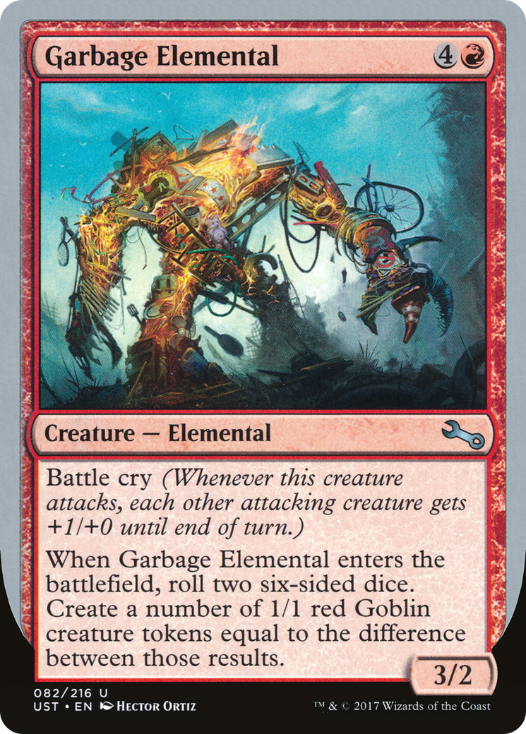 Garbage Elemental (UST-82C) - Unstable - Premium MTG Single from Wizards of the Coast - Just $0.25! Shop now at Game Crave Tournament Store