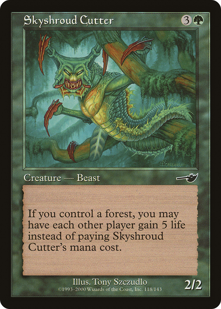 Skyshroud Cutter (NEM-118) - Nemesis - Premium MTG Single from Wizards of the Coast - Just $0.08! Shop now at Game Crave Tournament Store