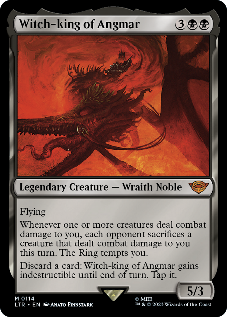 Witch-king of Angmar (LTR-114) - The Lord of the Rings: Tales of Middle-earth - Premium MTG Single from Wizards of the Coast - Just $0.74! Shop now at Game Crave Tournament Store