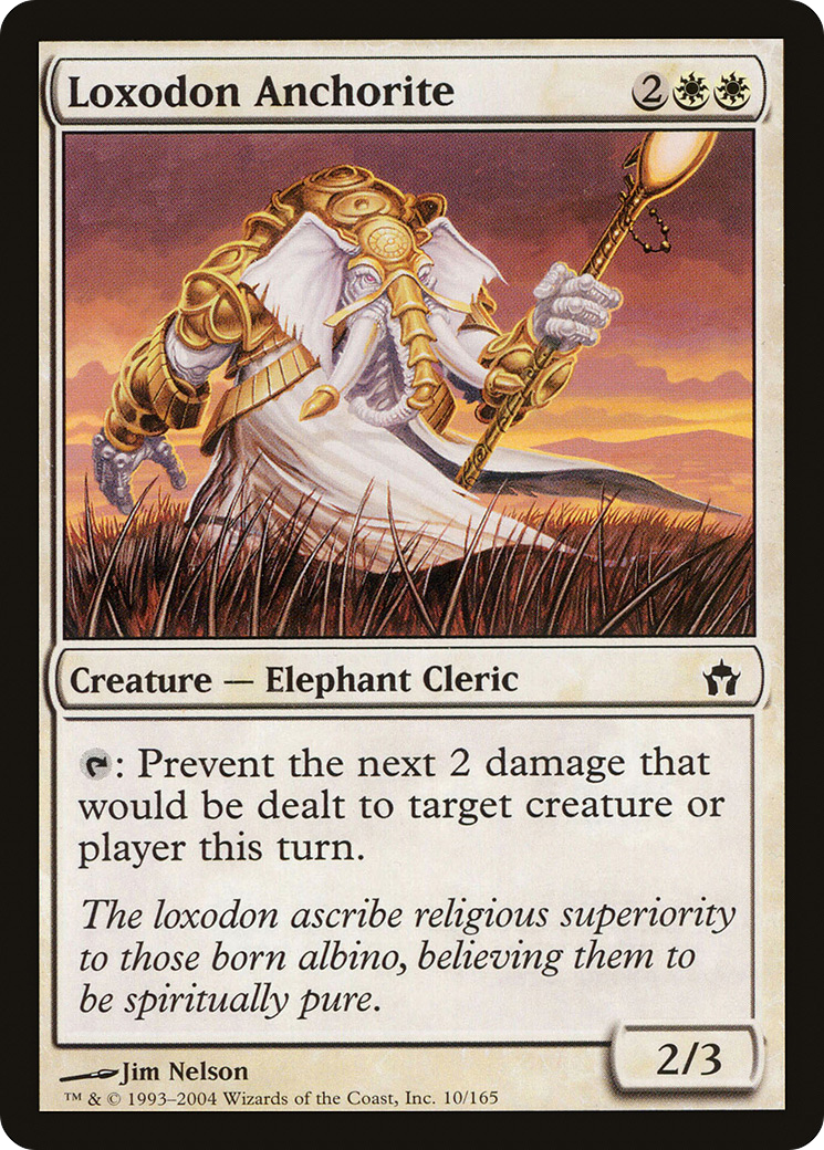 Loxodon Anchorite (5DN-010) - Fifth Dawn Foil - Premium MTG Single from Wizards of the Coast - Just $0.37! Shop now at Game Crave Tournament Store