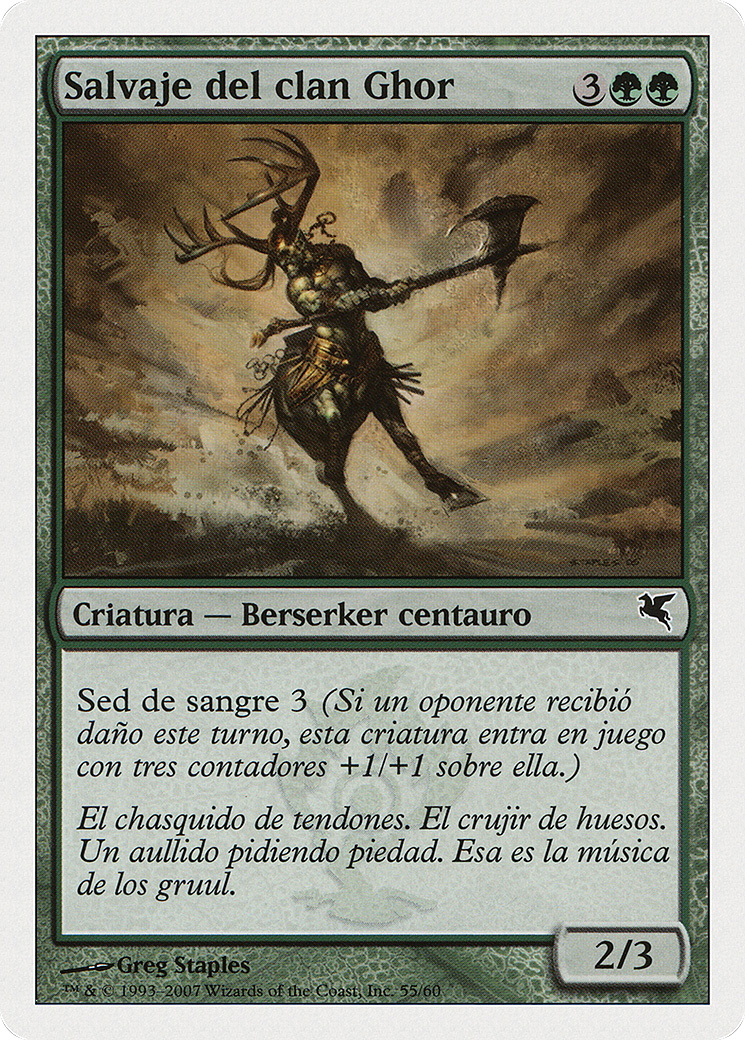 Ghor-Clan Savage (PSAL-I55) - Salvat 2005 - Premium MTG Single from Wizards of the Coast - Just $0! Shop now at Game Crave Tournament Store