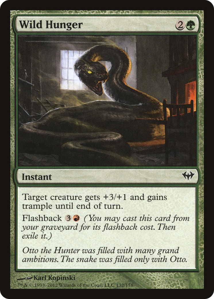 Wild Hunger (DKA-132) - Dark Ascension - Premium MTG Single from Wizards of the Coast - Just $0.25! Shop now at Game Crave Tournament Store