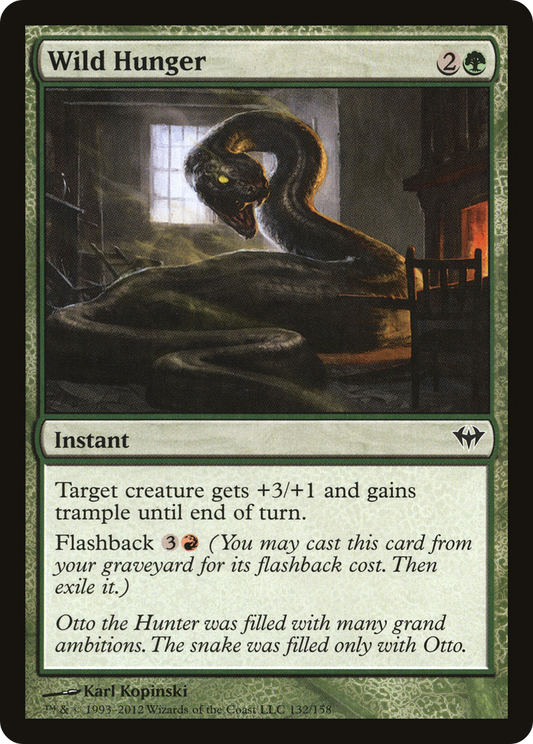 Wild Hunger (DKA-132) - Dark Ascension - Premium MTG Single from Wizards of the Coast - Just $0.25! Shop now at Game Crave Tournament Store