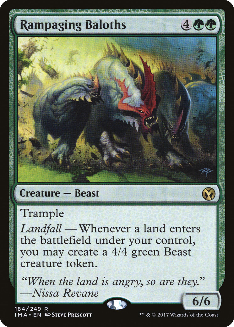 Rampaging Baloths (IMA-184) - Iconic Masters Foil - Premium MTG Single from Wizards of the Coast - Just $2.58! Shop now at Game Crave Tournament Store