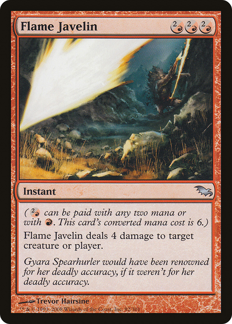 Flame Javelin (SHM-092) - Shadowmoor - Premium MTG Single from Wizards of the Coast - Just $0.26! Shop now at Game Crave Tournament Store