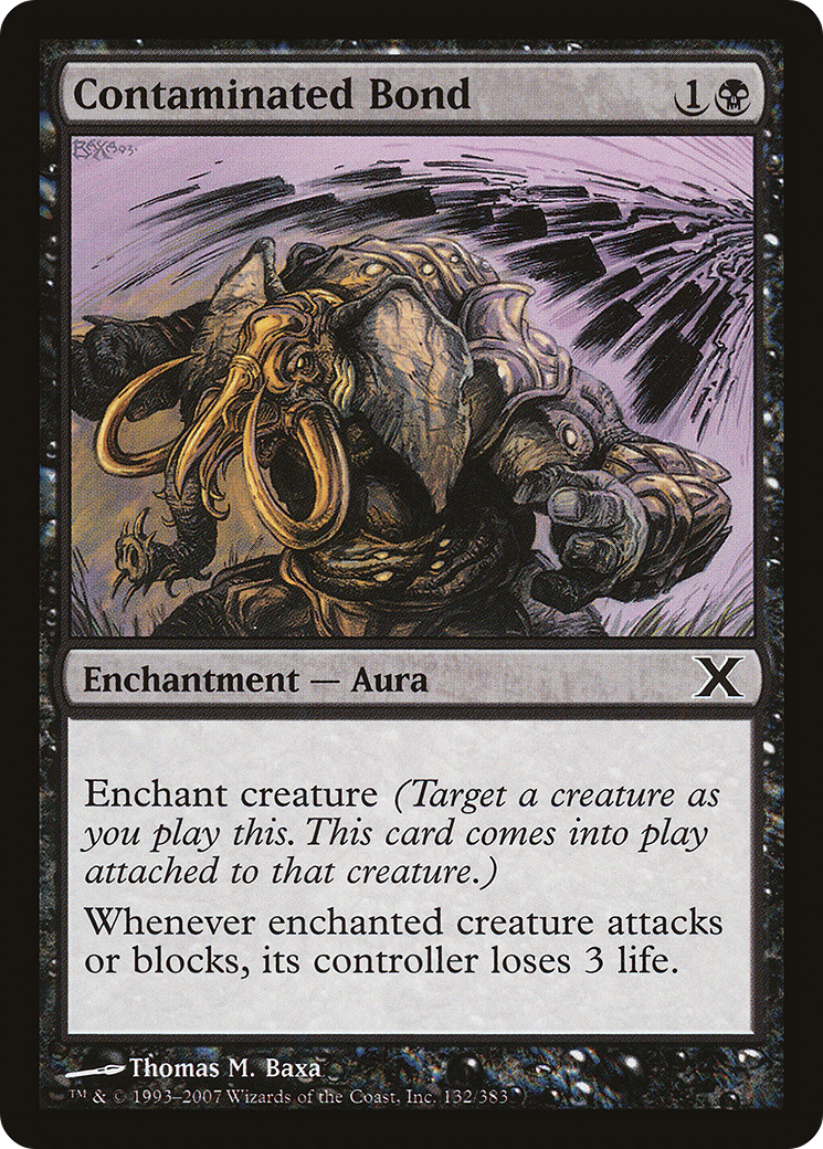 Contaminated Bond (10E-132) - Tenth Edition - Premium MTG Single from Wizards of the Coast - Just $0.25! Shop now at Game Crave Tournament Store