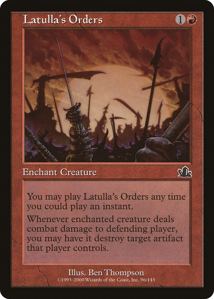 Latulla's Orders (PCY-096) - Prophecy - Premium MTG Single from Wizards of the Coast - Just $0.07! Shop now at Game Crave Tournament Store