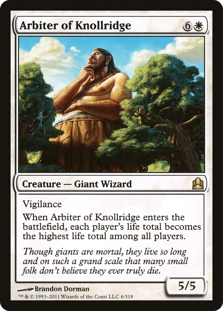 Arbiter of Knollridge (CMD-006) - Commander 2011 - Premium MTG Single from Wizards of the Coast - Just $0.08! Shop now at Game Crave Tournament Store