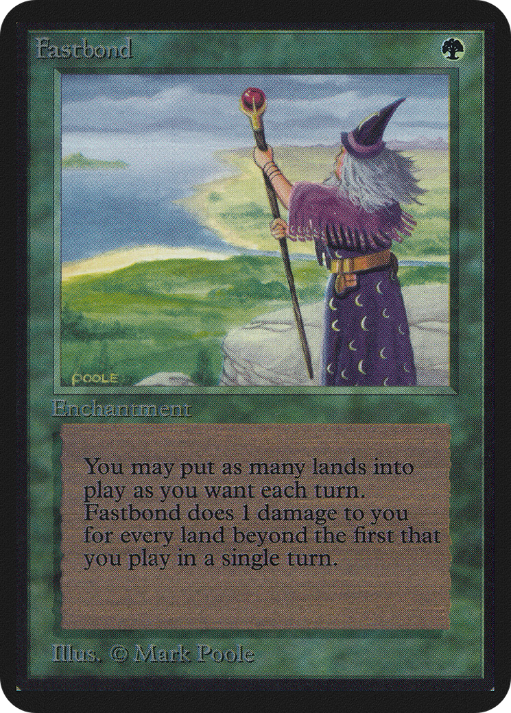 Fastbond (LEA-192) - Limited Edition Alpha - Premium MTG Single from Wizards of the Coast - Just $0! Shop now at Game Crave Tournament Store