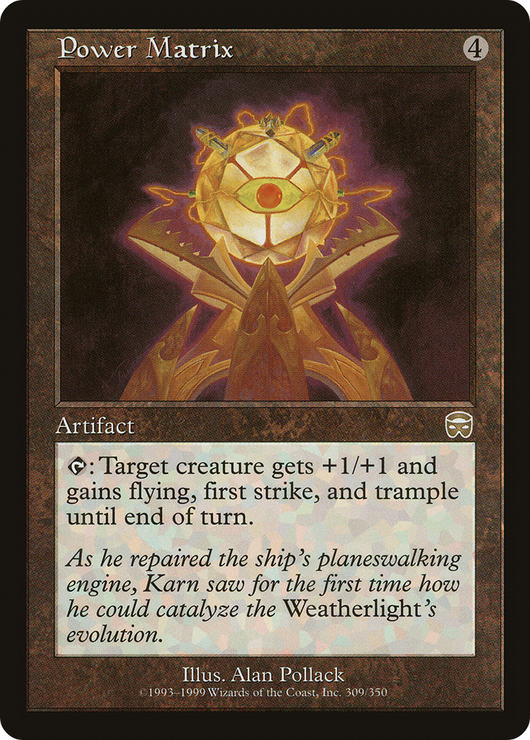Power Matrix (MMQ-309) - Mercadian Masques Foil - Premium MTG Single from Wizards of the Coast - Just $5.40! Shop now at Game Crave Tournament Store