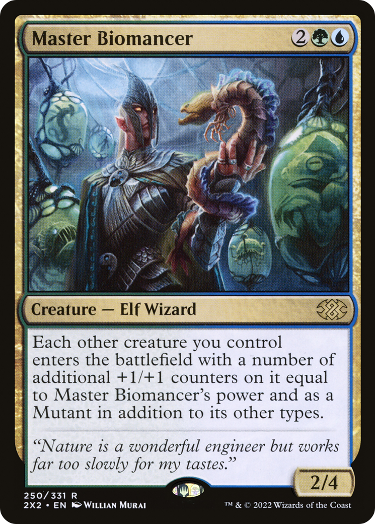 Master Biomancer (2X2-250) - Double Masters 2022 Foil - Premium MTG Single from Wizards of the Coast - Just $1.98! Shop now at Game Crave Tournament Store