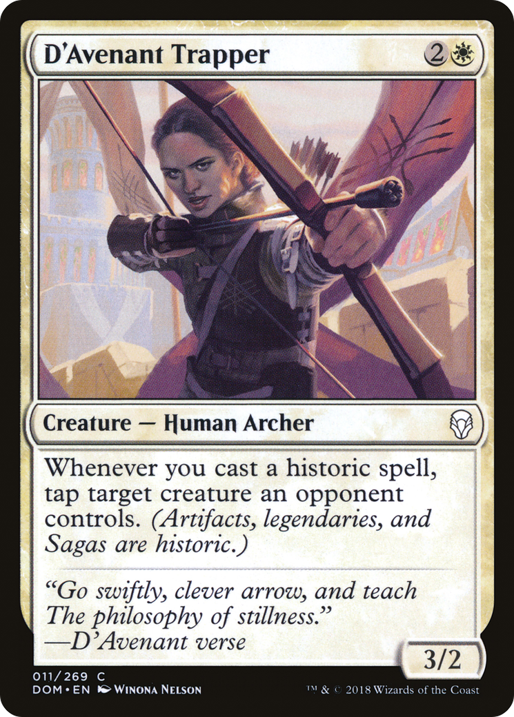 D'Avenant Trapper (DOM-011) - Dominaria - Premium MTG Single from Wizards of the Coast - Just $0.08! Shop now at Game Crave Tournament Store