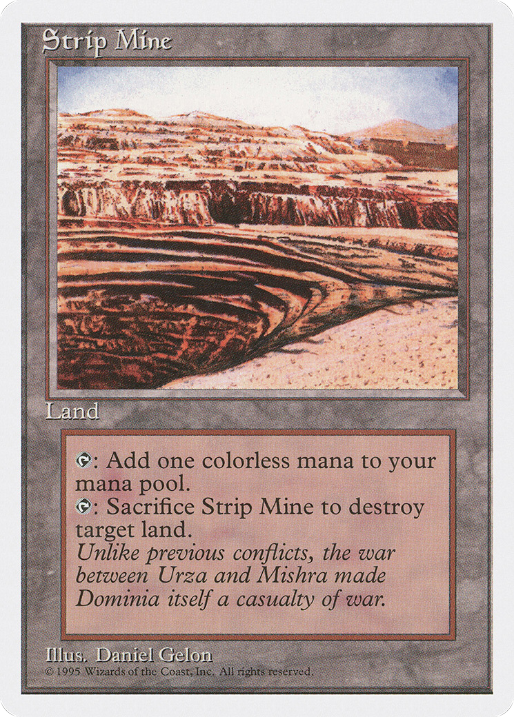 Strip Mine (4ED-363) - Fourth Edition - Premium MTG Single from Wizards of the Coast - Just $3.83! Shop now at Game Crave Tournament Store