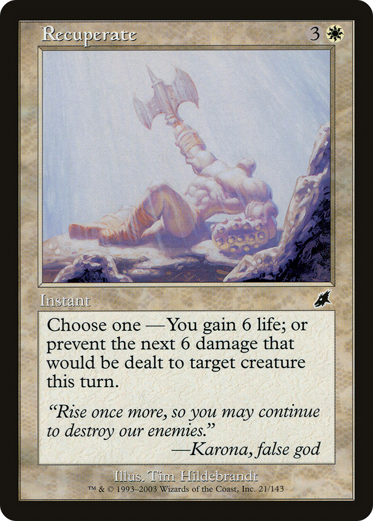Recuperate (SCG-021) - Scourge - Premium MTG Single from Wizards of the Coast - Just $0.08! Shop now at Game Crave Tournament Store