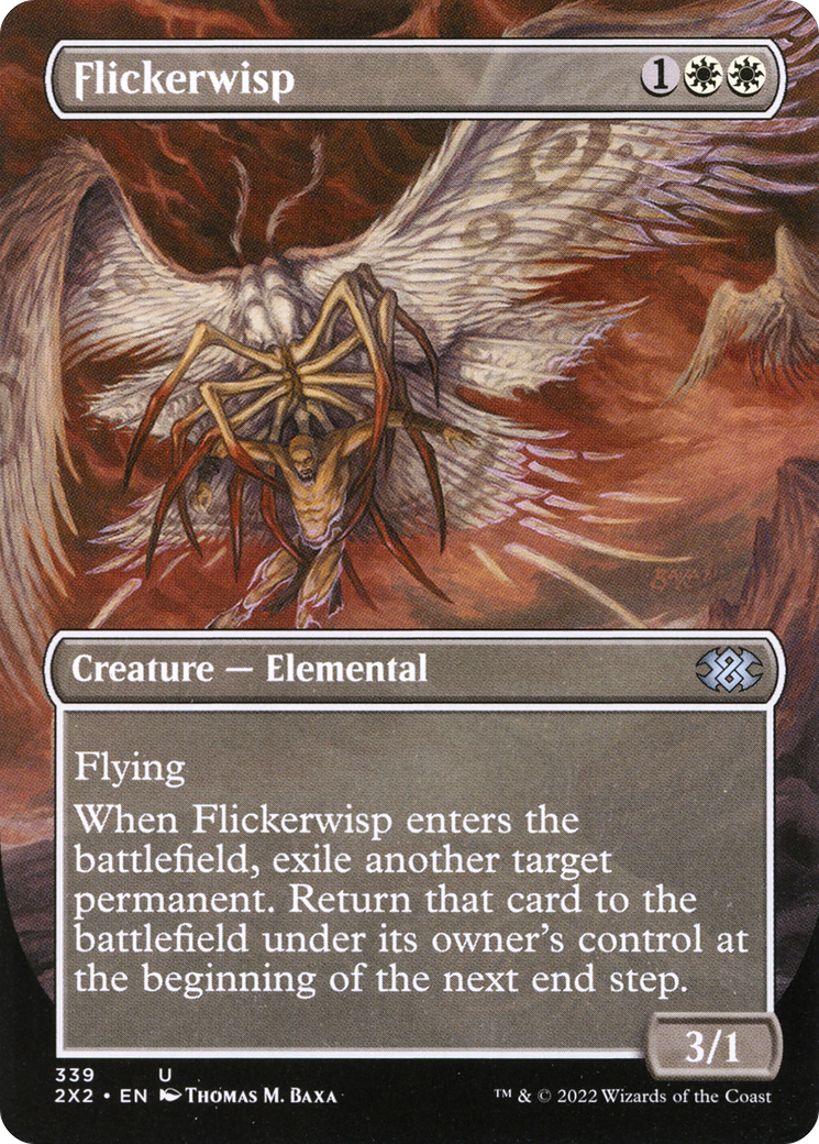 Flickerwisp (2X2-339) - Double Masters 2022 (Borderless) Foil - Premium MTG Single from Wizards of the Coast - Just $0.65! Shop now at Game Crave Tournament Store