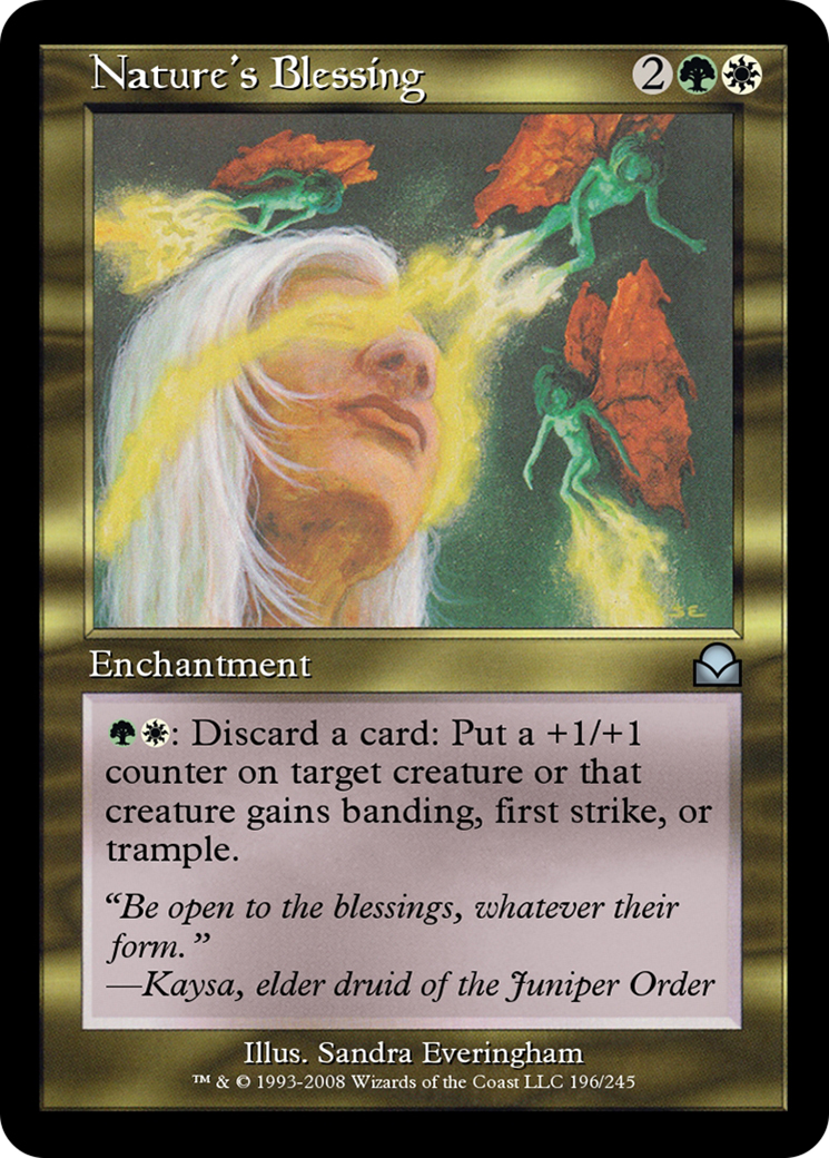 Nature's Blessing (ME2-196) - Masters Edition II Foil - Premium MTG Single from Wizards of the Coast - Just $0! Shop now at Game Crave Tournament Store