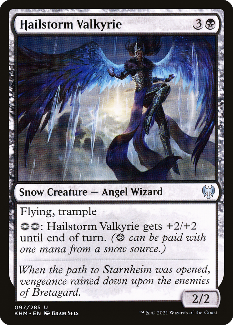 Hailstorm Valkyrie (KHM-097) - Kaldheim: (snow) - Premium MTG Single from Wizards of the Coast - Just $0.25! Shop now at Game Crave Tournament Store