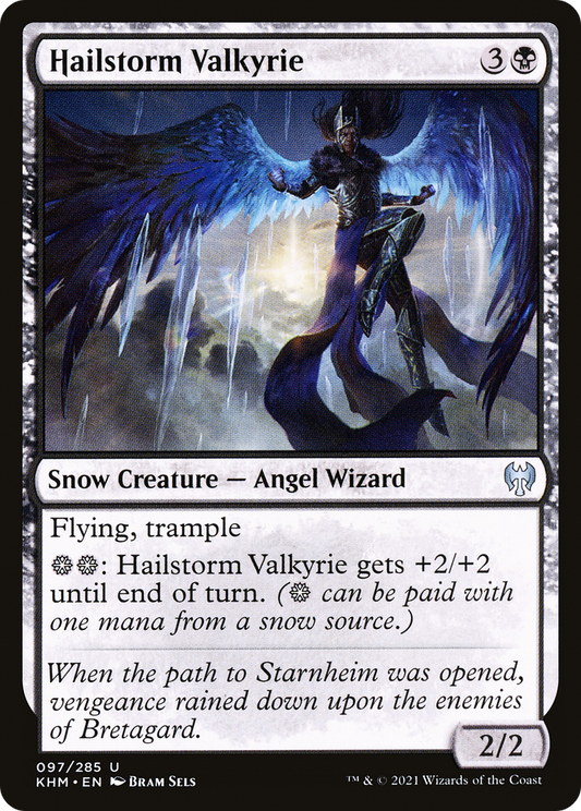 Hailstorm Valkyrie (KHM-097) - Kaldheim: (snow) - Premium MTG Single from Wizards of the Coast - Just $0.25! Shop now at Game Crave Tournament Store
