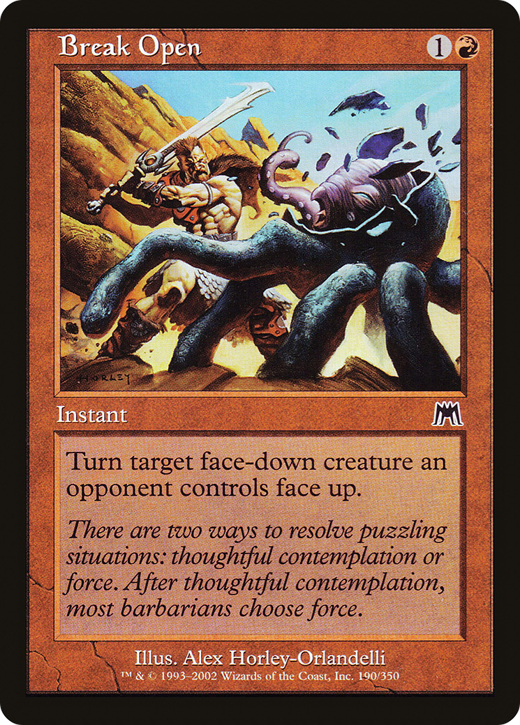Break Open (ONS-190) - Onslaught Foil - Premium MTG Single from Wizards of the Coast - Just $0.25! Shop now at Game Crave Tournament Store