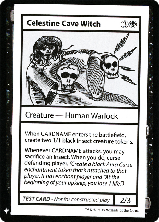 Celestine Cave Witch (CMB1-037) - Mystery Booster Playtest Cards 2019 - Premium MTG Single from Wizards of the Coast - Just $0.38! Shop now at Game Crave Tournament Store