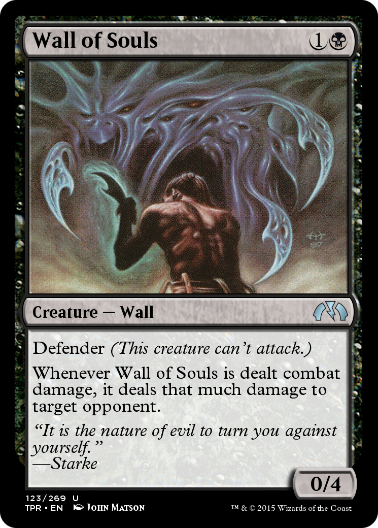 Wall of Souls (TPR-123) - Tempest Remastered Foil - Premium MTG Single from Wizards of the Coast - Just $0! Shop now at Game Crave Tournament Store