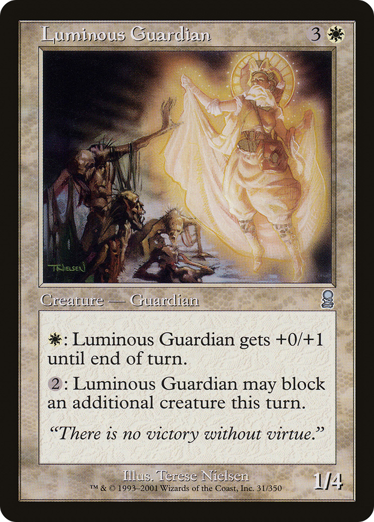 Luminous Guardian (ODY-031) - Odyssey Foil - Premium MTG Single from Wizards of the Coast - Just $0.88! Shop now at Game Crave Tournament Store