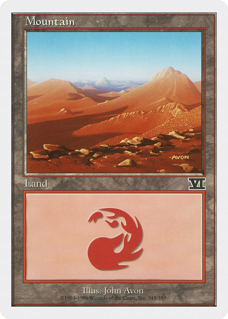 Mountain (6ED-345) - Classic Sixth Edition - Premium MTG Single from Wizards of the Coast - Just $0.08! Shop now at Game Crave Tournament Store