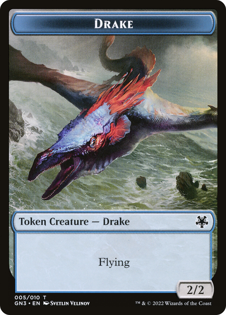 Drake (TGN3-005) - Game Night: Free-for-All Tokens Foil - Premium MTG Single from Wizards of the Coast - Just $0! Shop now at Game Crave Tournament Store