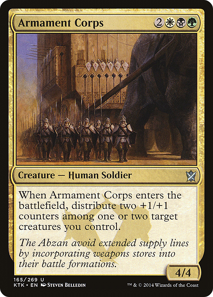 Armament Corps (KTK-165) - Khans of Tarkir Foil - Premium MTG Single from Wizards of the Coast - Just $0.11! Shop now at Game Crave Tournament Store