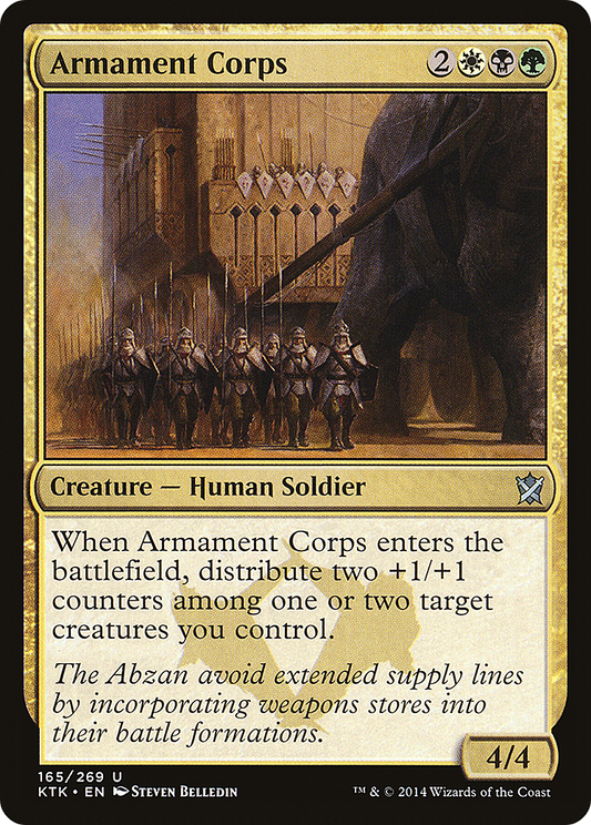 Armament Corps (KTK-165) - Khans of Tarkir Foil - Premium MTG Single from Wizards of the Coast - Just $0.11! Shop now at Game Crave Tournament Store