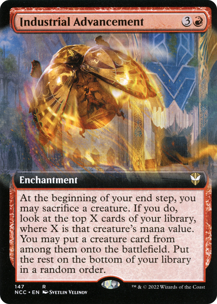 Industrial Advancement (NCC-147) - New Capenna Commander: (Extended Art) - Premium MTG Single from Wizards of the Coast - Just $0.47! Shop now at Game Crave Tournament Store