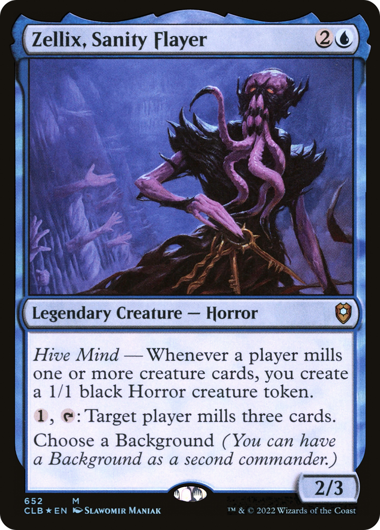 Zellix, Sanity Flayer (CLB-652) - Commander Legends: Battle for Baldur's Gate Foil - Premium MTG Single from Wizards of the Coast - Just $14.29! Shop now at Game Crave Tournament Store