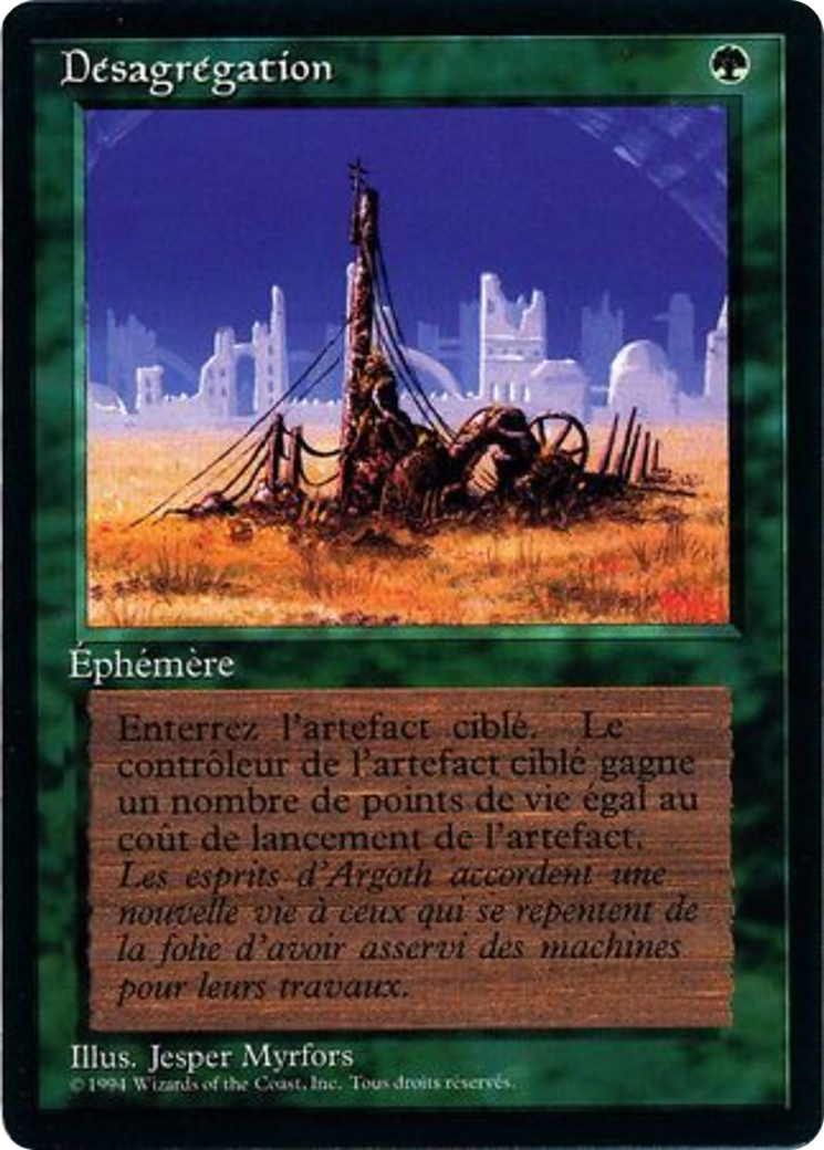 Crumble (FBB-191) - Foreign Black Border - Premium MTG Single from Wizards of the Coast - Just $2.40! Shop now at Game Crave Tournament Store
