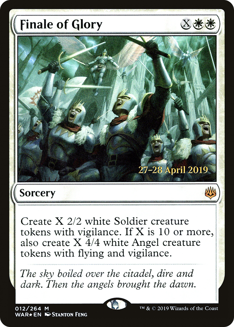 Finale of Glory (PWAR-12S) - War of the Spark Promos Foil - Premium MTG Single from Wizards of the Coast - Just $1.49! Shop now at Game Crave Tournament Store