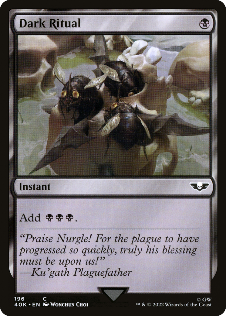 Dark Ritual (40K-196) - Warhammer 40,000 Commander - Premium MTG Single from Wizards of the Coast - Just $9.88! Shop now at Game Crave Tournament Store