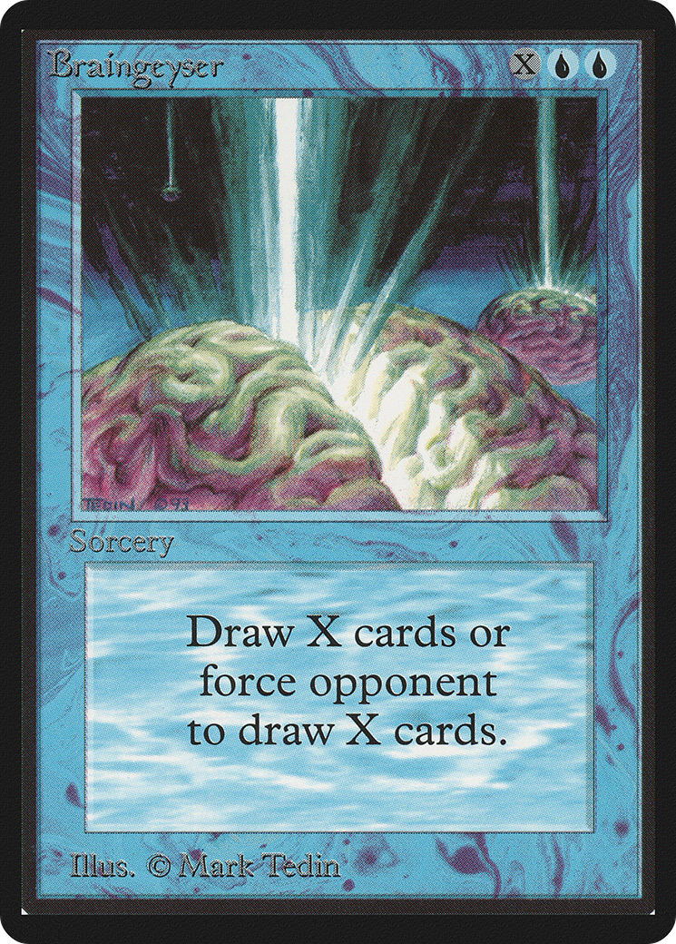 Braingeyser (LEB-051) - Limited Edition Beta - Premium MTG Single from Wizards of the Coast - Just $959.98! Shop now at Game Crave Tournament Store