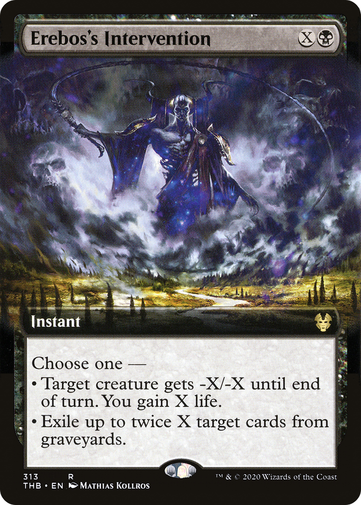 Erebos's Intervention (THB-313) - Theros Beyond Death: (Extended Art) Foil - Premium MTG Single from Wizards of the Coast - Just $1.86! Shop now at Game Crave Tournament Store