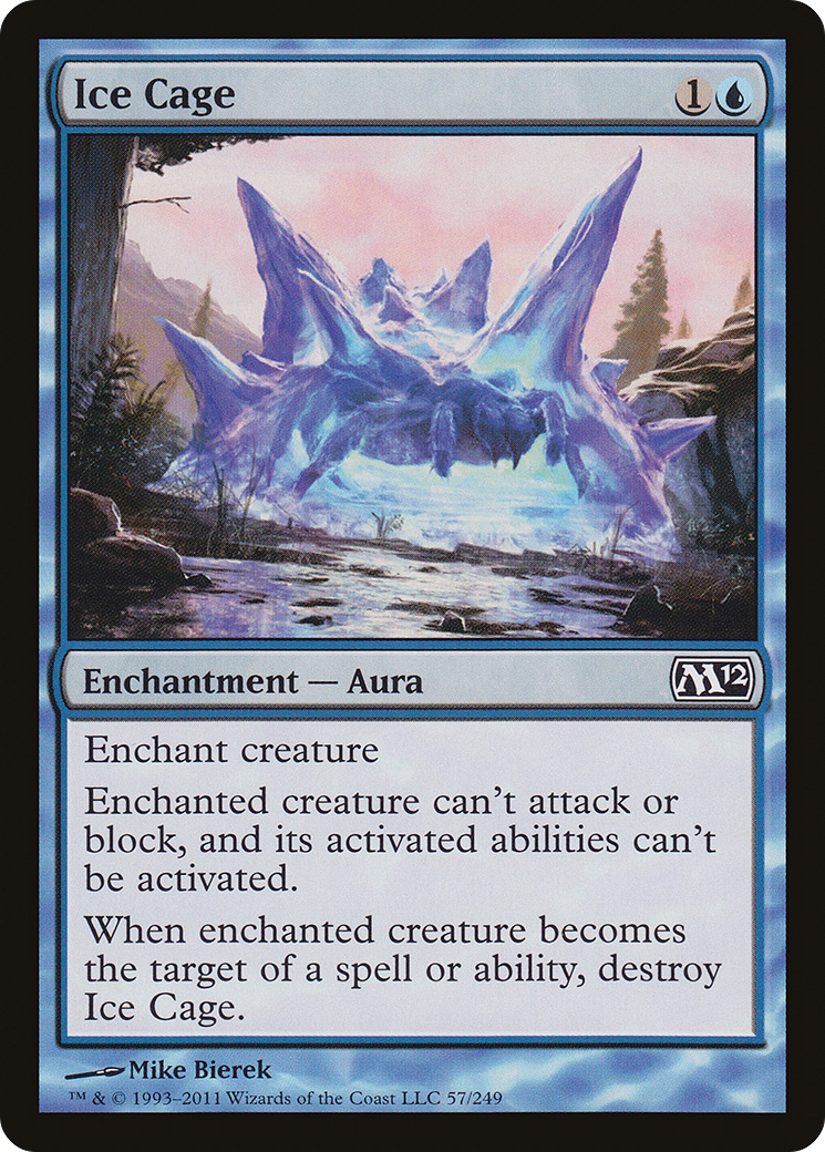 Ice Cage (M12-057) - Magic 2012 - Premium MTG Single from Wizards of the Coast - Just $0.08! Shop now at Game Crave Tournament Store