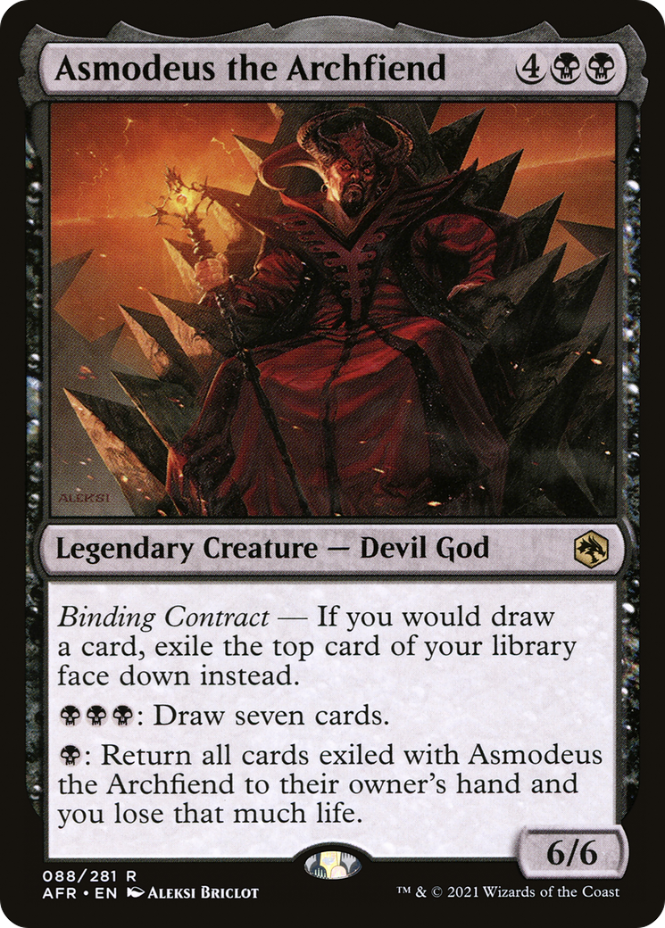 Asmodeus the Archfiend (AFR-088) - Adventures in the Forgotten Realms Foil - Premium MTG Single from Wizards of the Coast - Just $0.12! Shop now at Game Crave Tournament Store
