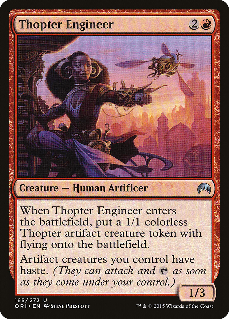 Thopter Engineer (ORI-165) - Magic Origins Foil - Premium MTG Single from Wizards of the Coast - Just $0.14! Shop now at Game Crave Tournament Store