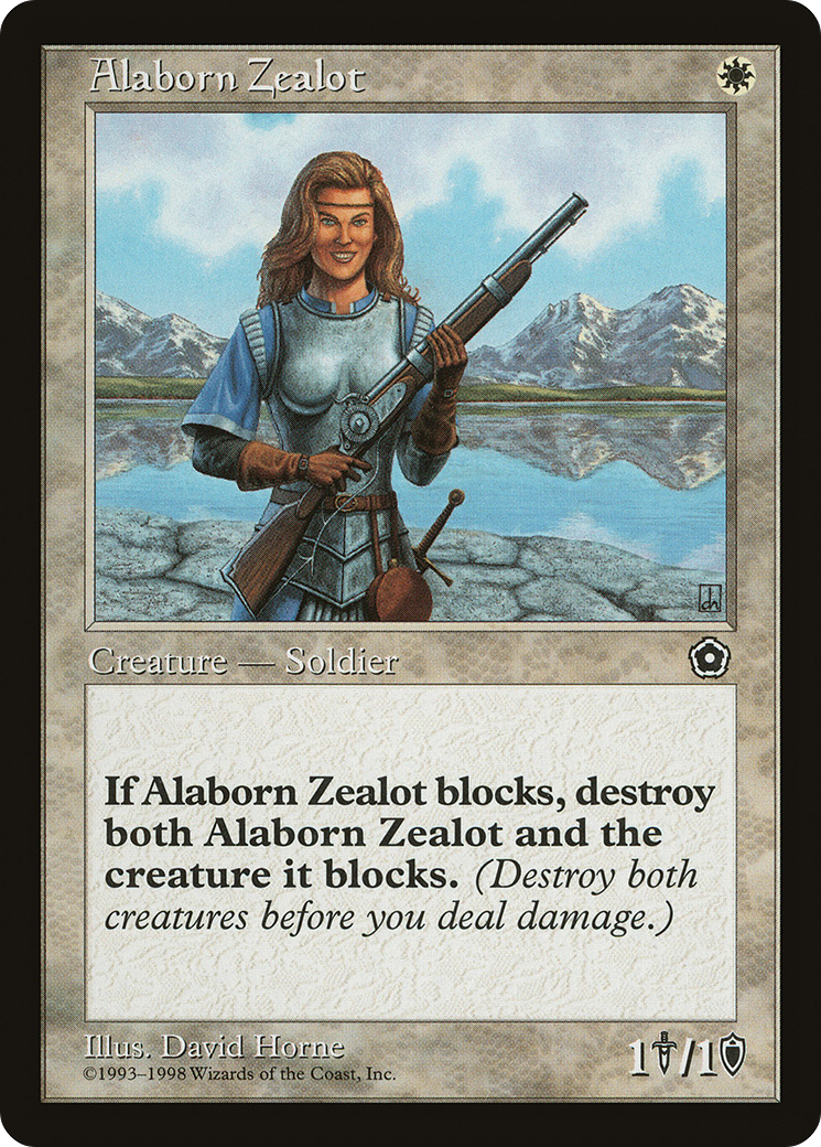 Alaborn Zealot (P02-006) - Portal Second Age - Premium MTG Single from Wizards of the Coast - Just $0.94! Shop now at Game Crave Tournament Store