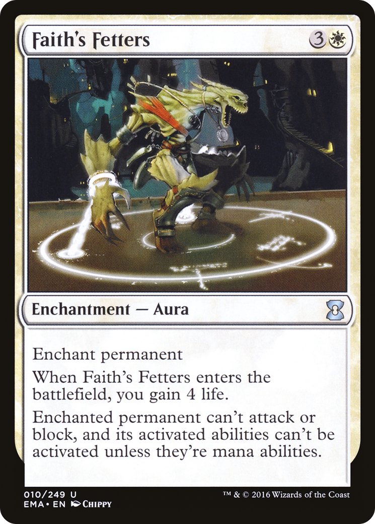 Faith's Fetters (EMA-010) - Eternal Masters - Premium MTG Single from Wizards of the Coast - Just $0.25! Shop now at Game Crave Tournament Store