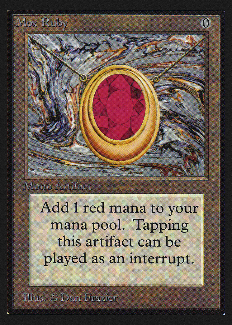 Mox Ruby (CED-265) - Collectors' Edition - Premium MTG Single from Wizards of the Coast - Just $598.39! Shop now at Game Crave Tournament Store