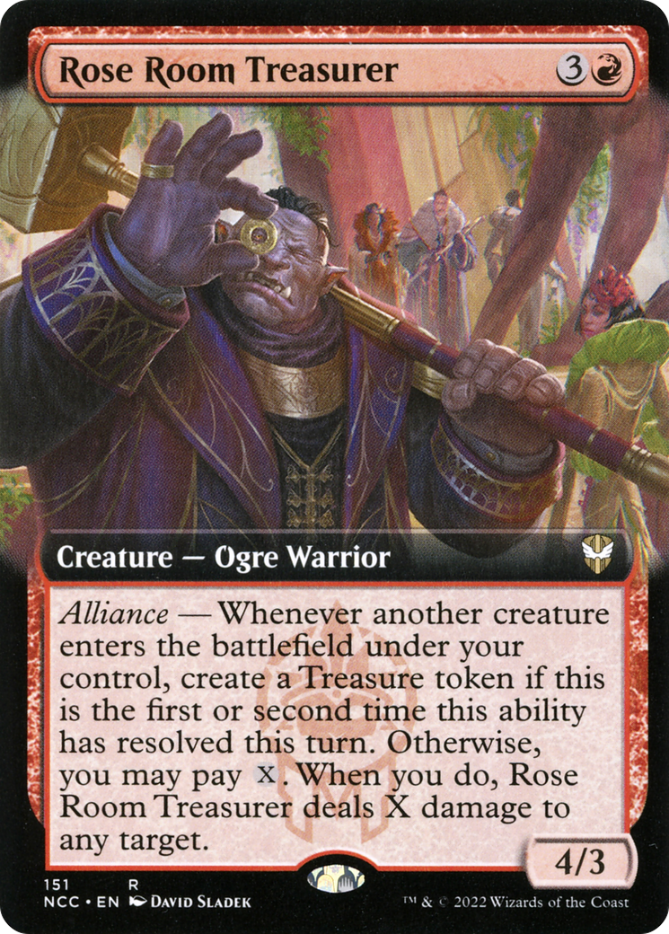 Rose Room Treasurer (NCC-151) - New Capenna Commander: (Extended Art) - Premium MTG Single from Wizards of the Coast - Just $0.64! Shop now at Game Crave Tournament Store