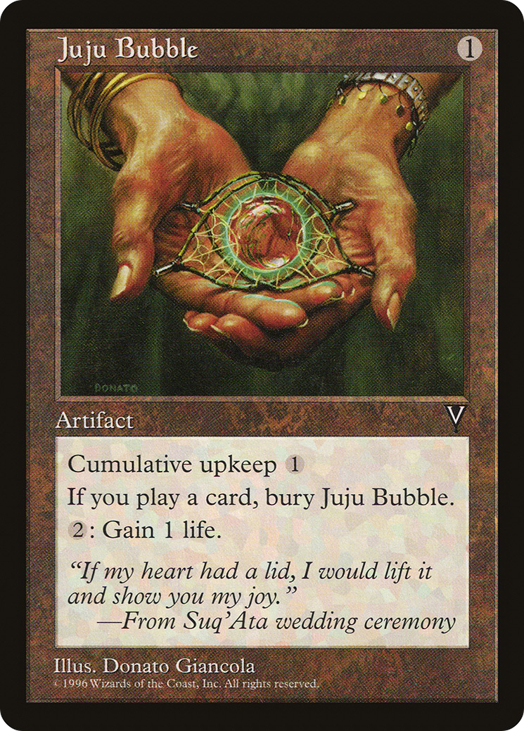Juju Bubble (VIS-147) - Visions - Premium MTG Single from Wizards of the Coast - Just $0.08! Shop now at Game Crave Tournament Store