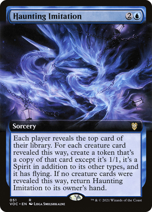 Haunting Imitation (VOC-051) - Crimson Vow Commander: (Extended Art) - Premium MTG Single from Wizards of the Coast - Just $0.25! Shop now at Game Crave Tournament Store