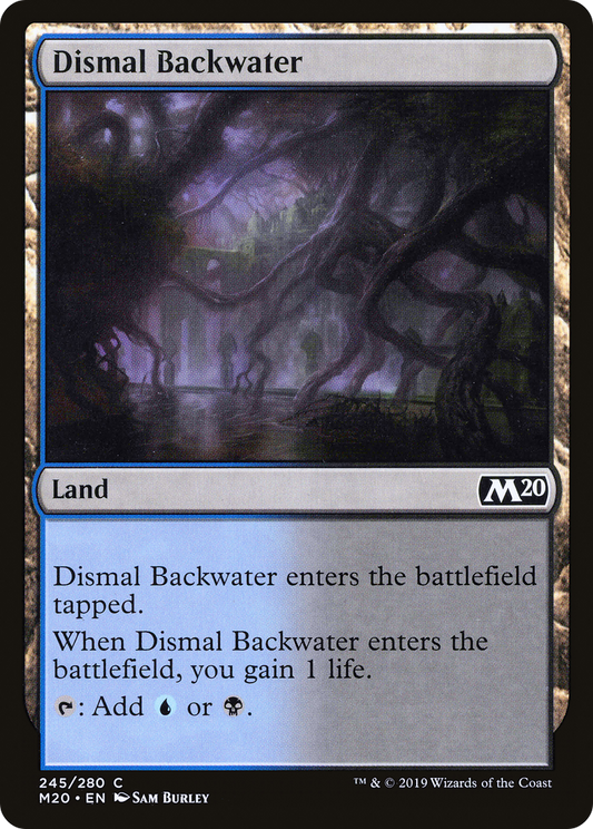 Dismal Backwater (M20-245) - Core Set 2020 - Premium MTG Single from Wizards of the Coast - Just $0.08! Shop now at Game Crave Tournament Store