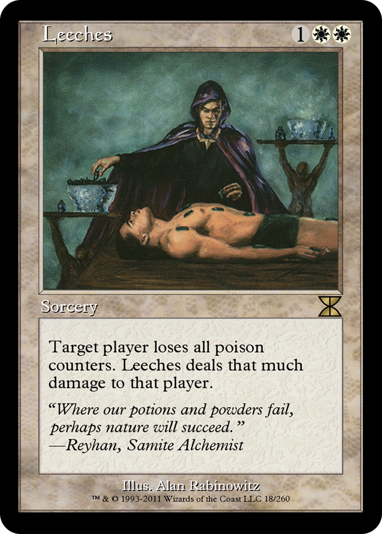 Leeches (ME4-018) - Masters Edition IV Foil - Premium MTG Single from Wizards of the Coast - Just $0! Shop now at Game Crave Tournament Store