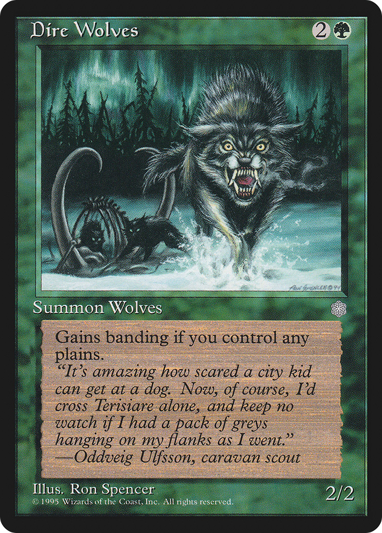 Dire Wolves (ICE-230) - Ice Age - Premium MTG Single from Wizards of the Coast - Just $0.08! Shop now at Game Crave Tournament Store